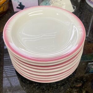 Homer Laughlin Vintage Hot Pink Best China line salad/bread & butter plates